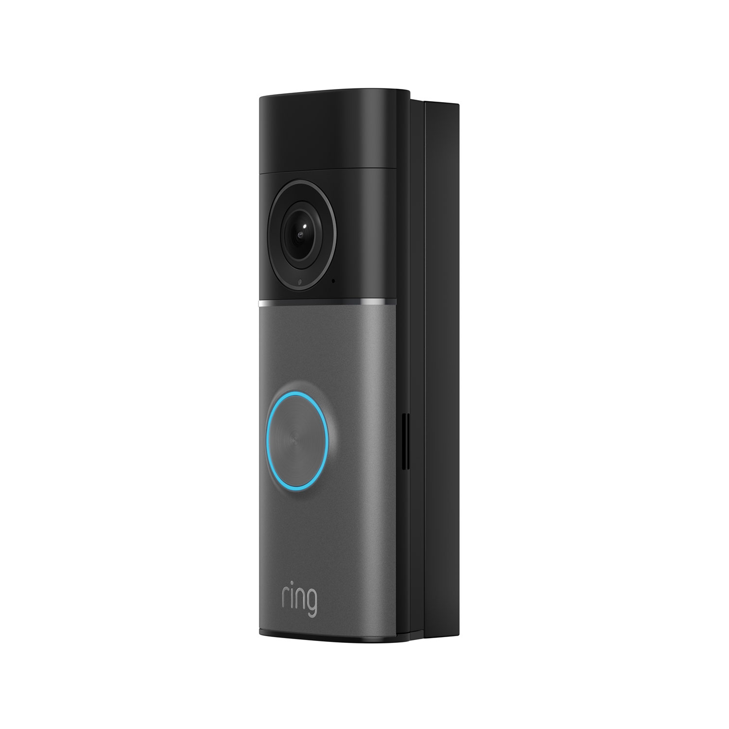 Corner Kit (for Wired Doorbell Pro (3rd Gen)) - Wired Doorbell Pro (3rd Gen) connected to the Corner Mount on a white background