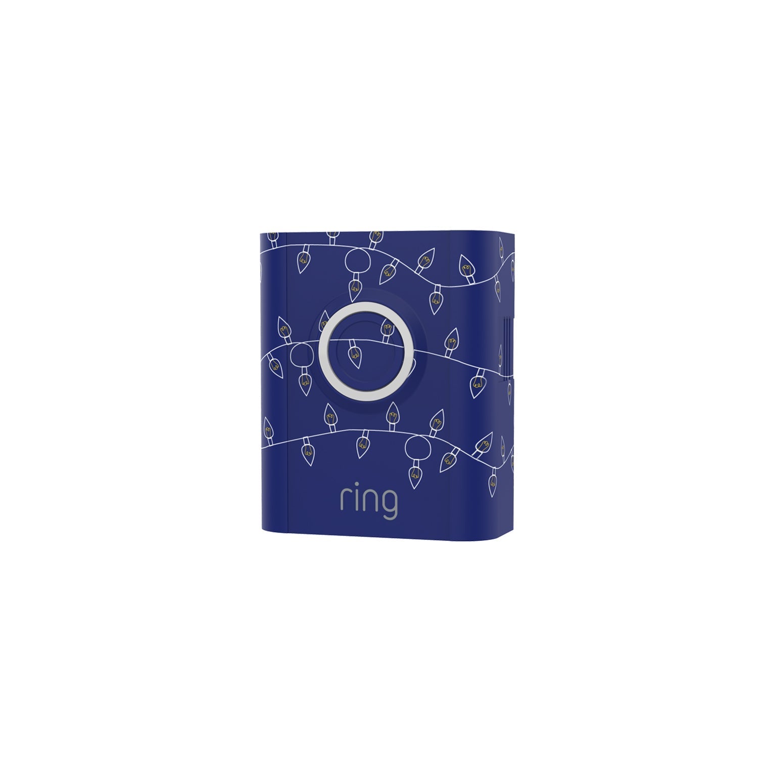 Holiday Interchangeable Faceplate (for Video Doorbell 3, Video Doorbell 3 Plus, Video Doorbell 4, Battery Doorbell Plus, Battery Doorbell Pro) - Christmas Lights Blue